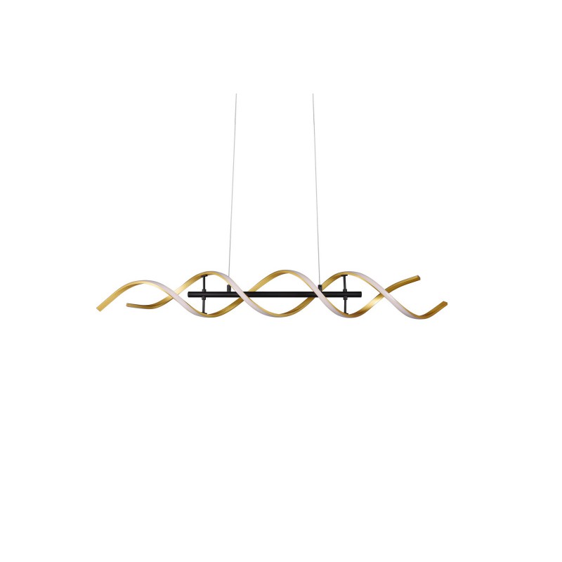 Trio Lampa wisząca LED nowoczesna SEQUENCE 341810208 złoty i odcienie złota