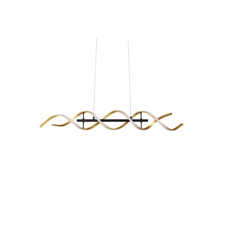 Trio Lampa wisząca LED nowoczesna SEQUENCE 341810208 złoty i odcienie złota