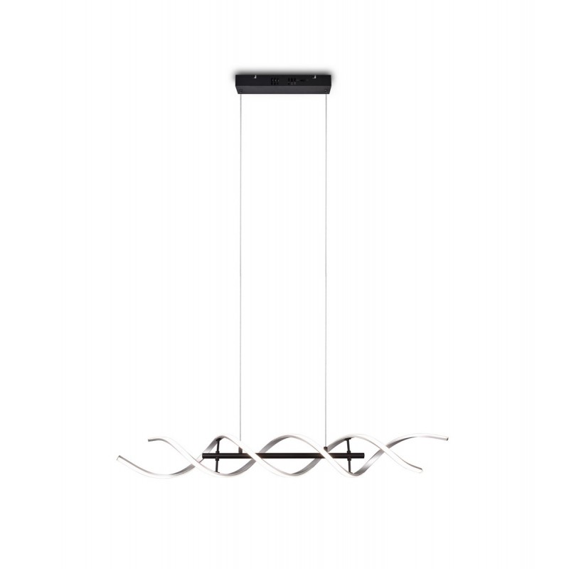 Trio Lampa wisząca LED nowoczesna SEQUENCE 341810205 srebrny i odcienie srebra, czarny