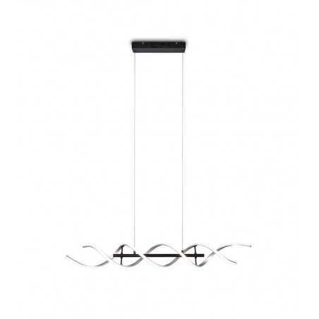 Trio Lampa wisząca LED nowoczesna SEQUENCE 341810205 srebrny i odcienie srebra, czarny