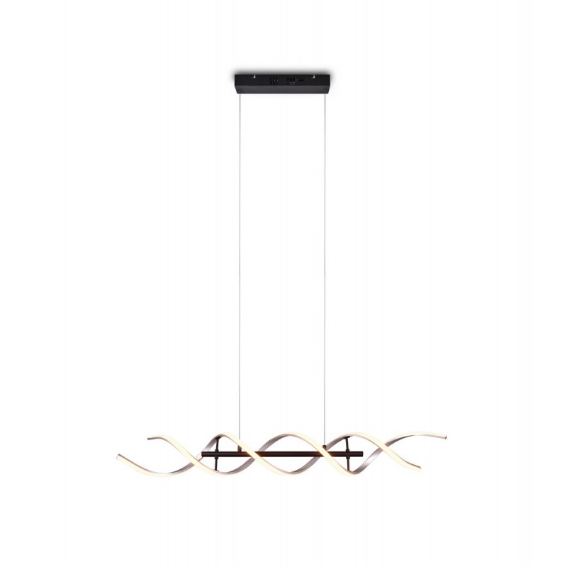 Trio Lampa wisząca LED nowoczesna SEQUENCE 341810205 srebrny i odcienie srebra, czarny