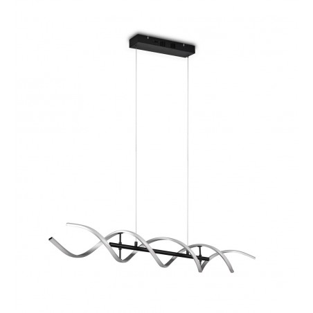 Trio Lampa wisząca LED nowoczesna SEQUENCE 341810205 srebrny i odcienie srebra, czarny