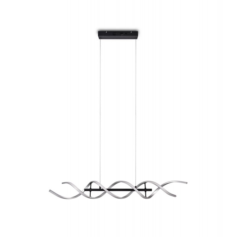 Trio Lampa wisząca LED nowoczesna SEQUENCE 341810205 srebrny i odcienie srebra, czarny