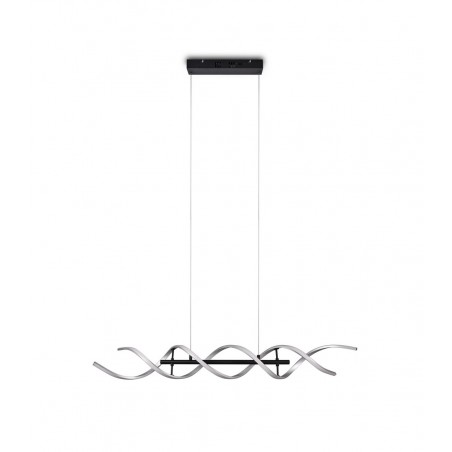 Trio Lampa wisząca LED nowoczesna SEQUENCE 341810205 srebrny i odcienie srebra, czarny