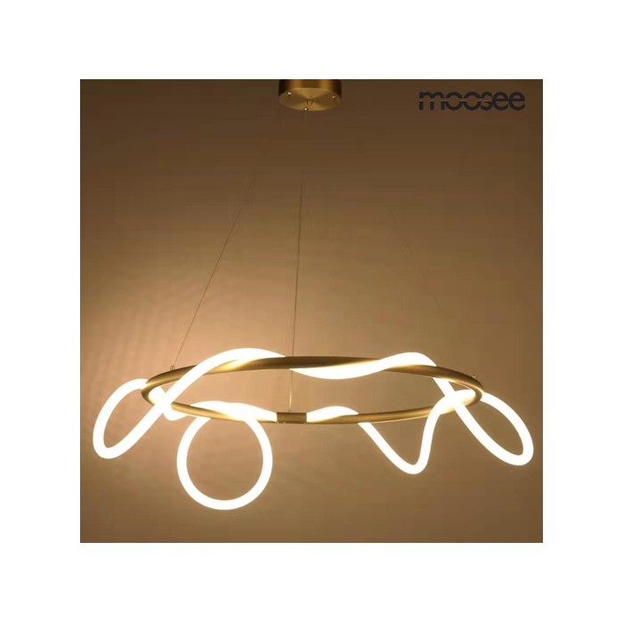 MOOSEE lampa wisząca SERPIENTE 60 złota