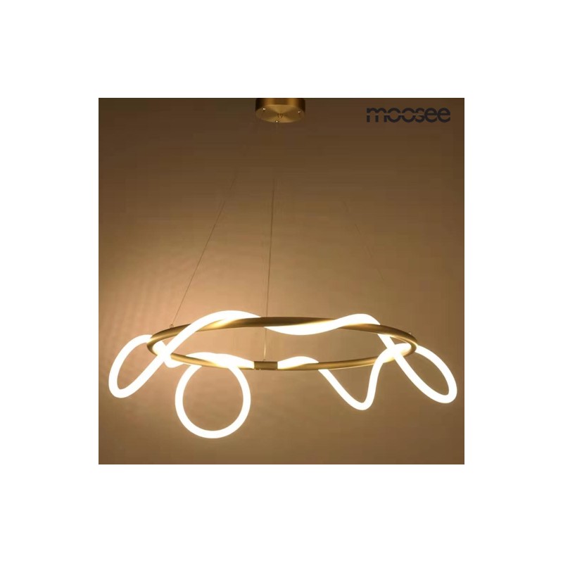 MOOSEE lampa wisząca SERPIENTE 60 złota