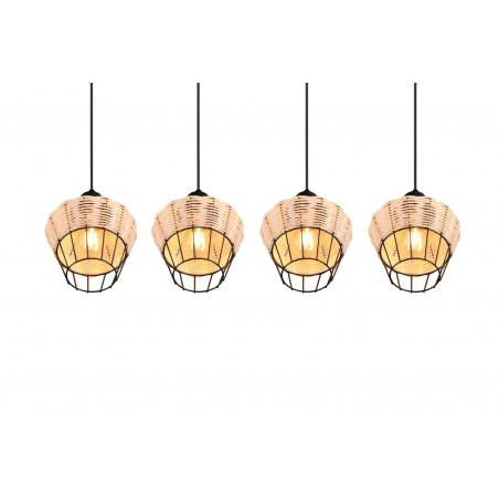 RL Lampa wisząca nowoczesna BORKA R31264036 drewno jasne i ciemne