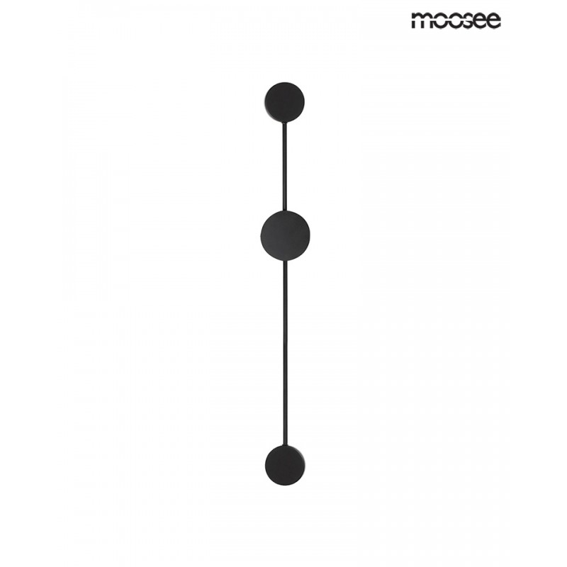 MOOSEE lampa ścienna SHADOW 2 czarna
