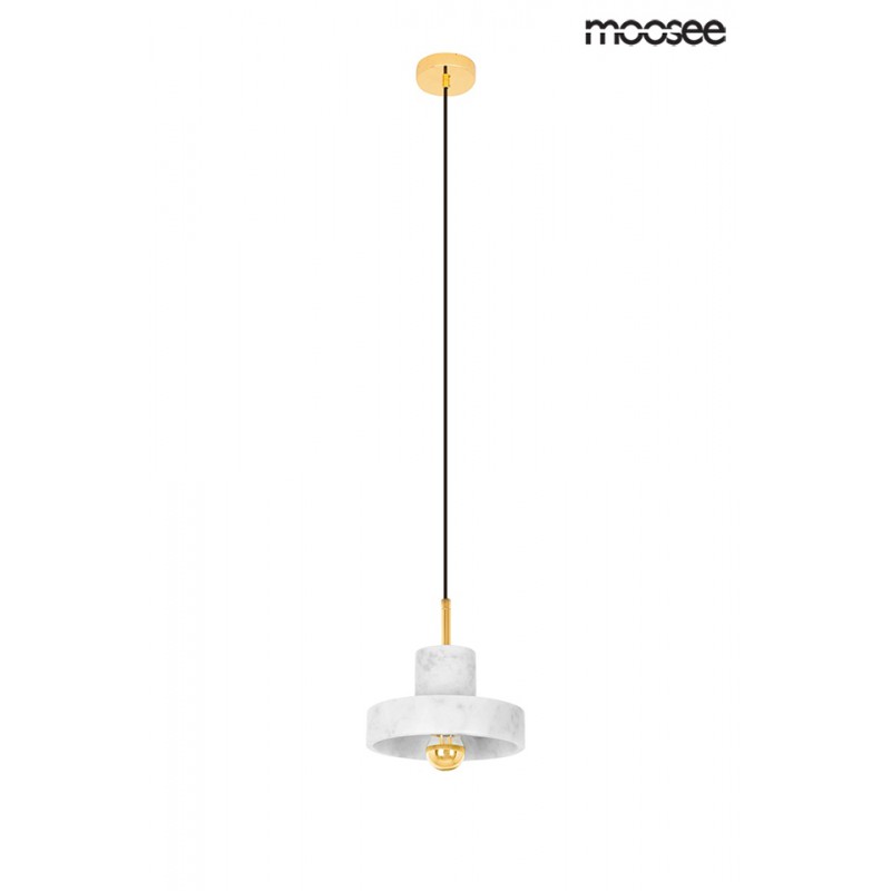MOOSEE lampa wisząca ARCO - złota, marmur