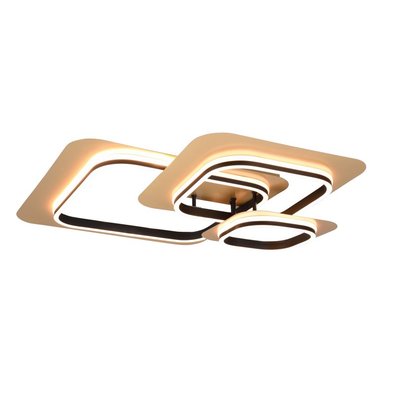 Trio Lampa natynkowa LED LUGO 642910380 czarny, złoty i odcienie złota