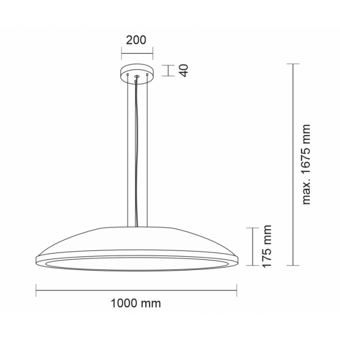 Shilo Lampa Wisząca Wanto IP20 Biały 7567