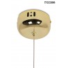 MOOSEE lampa wisząca LIBRA 60 IN  biała / złota