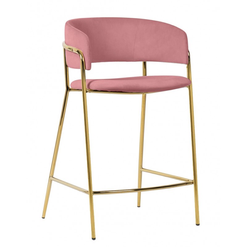 Krzesło barowe DELTA 65 różowe