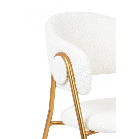 Krzesło VERSO BOUCLE białe