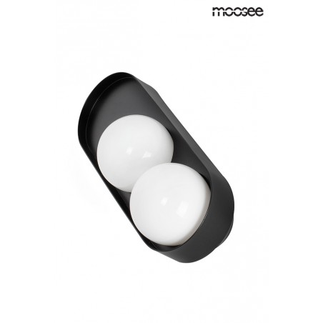 MOOSEE lampa ścienna DROPS 2 czarna