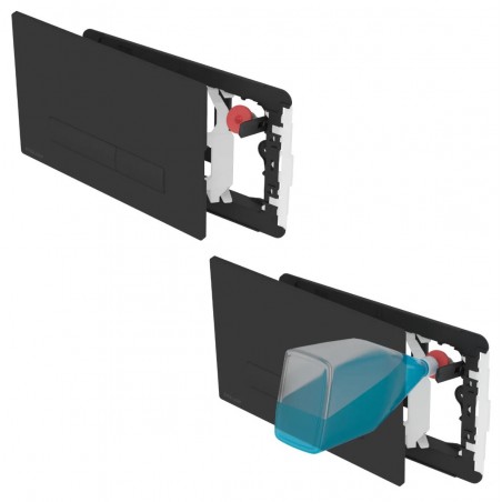 Excellent Aurro Fresh Przycisk spłukujący do WC czarny