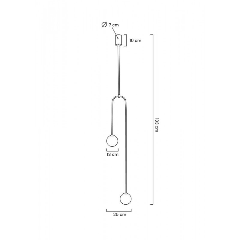 MOOSEE lampa wisząca LOW czarna