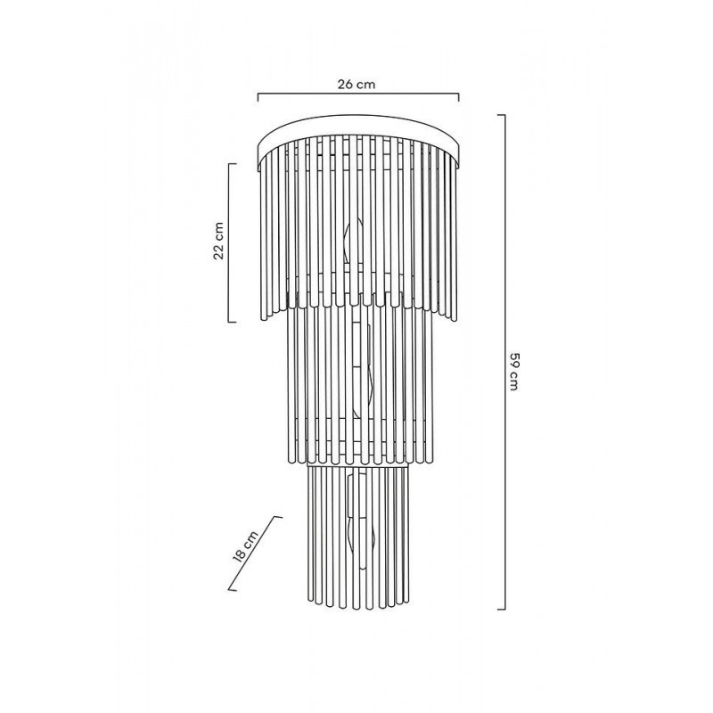 MOOSEE lampa ścienna ESTRO złota