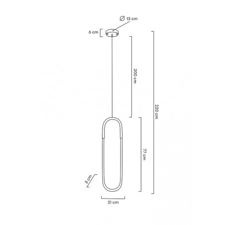 MOOSEE lampa wisząca PUZO L złota