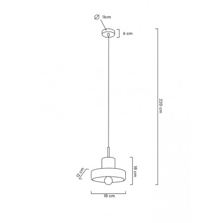 MOOSEE lampa wisząca ARCO - złota, marmur