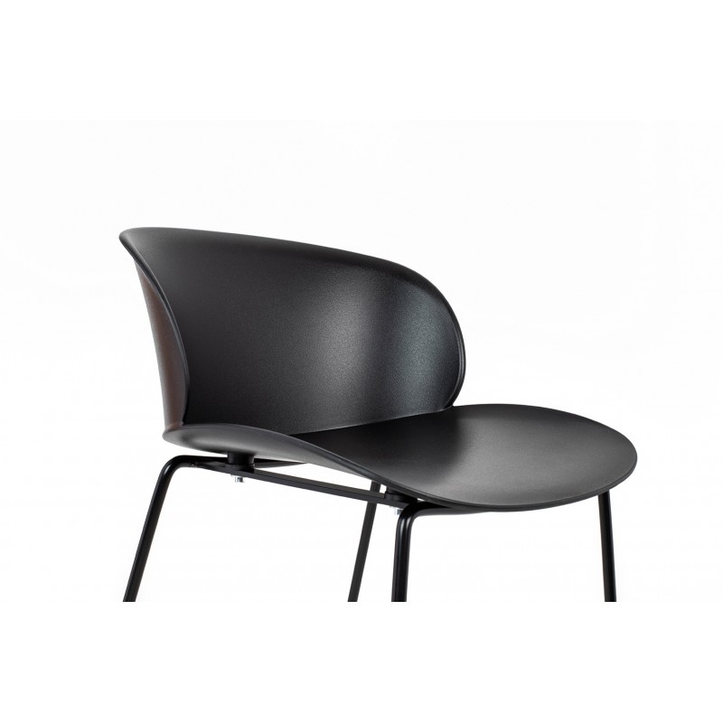 Krzesło barowe ALTO 66 czarne