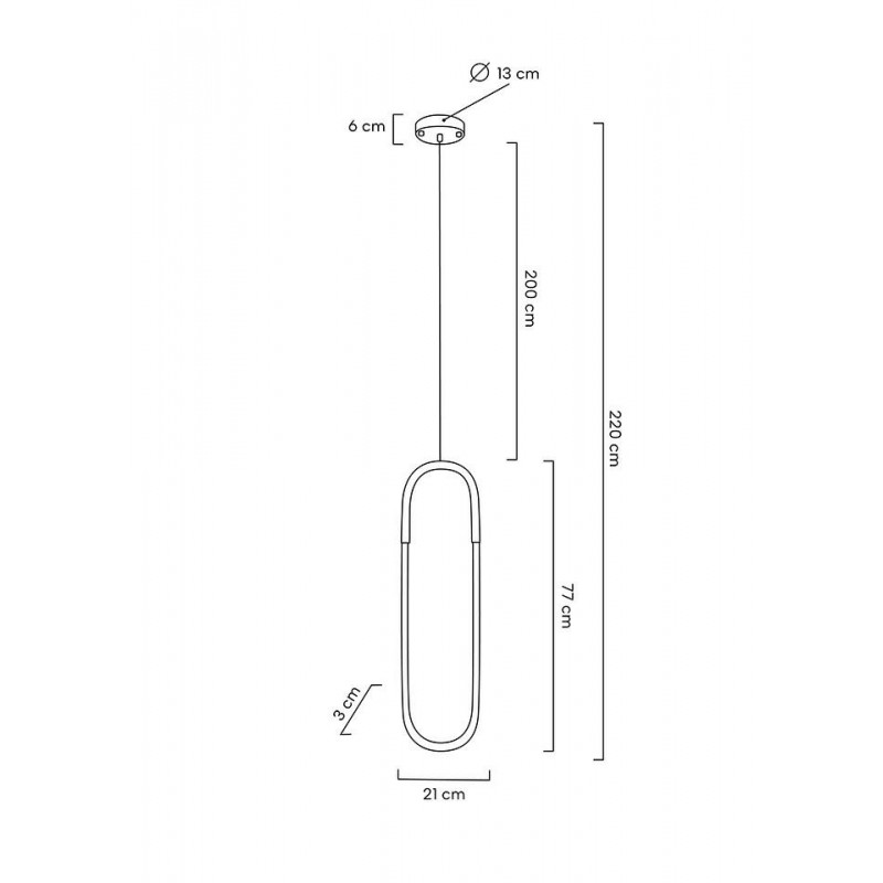 MOOSEE lampa wisząca PUZO L złota
