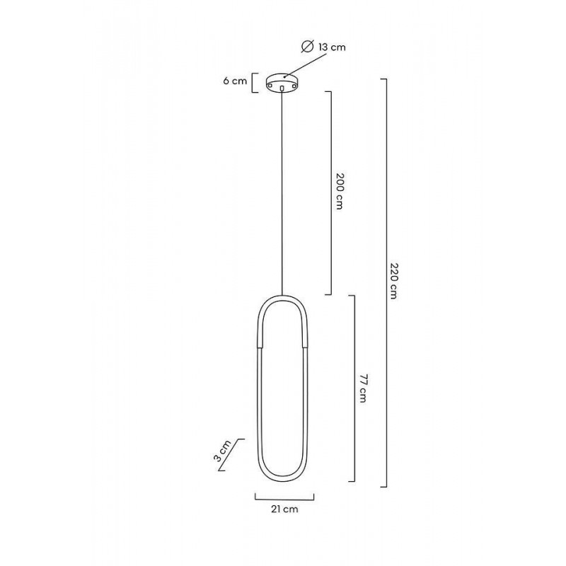 MOOSEE lampa wisząca PUZO L złota