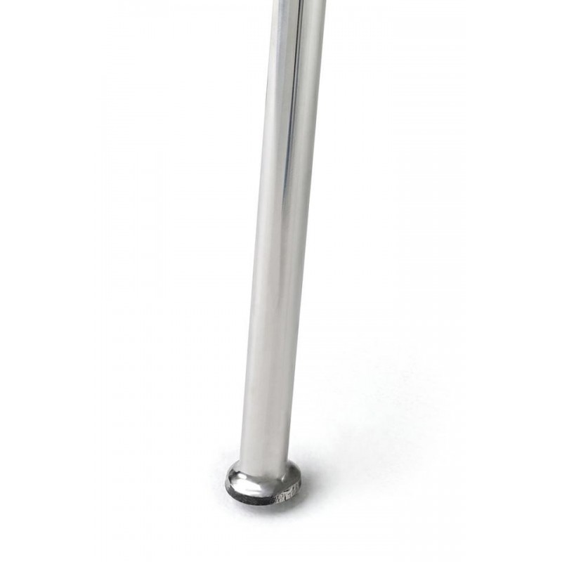 Fotel COZY z podnóżkiem, musztardowy.21 - wełna kaszmirowa, stal polerowana