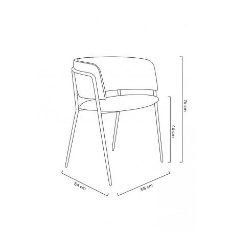 Krzesło DELTA różowe