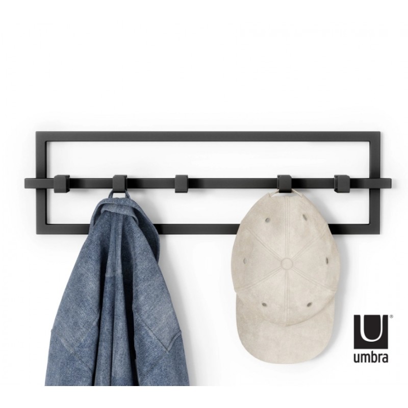 UMBRA wieszak ścienny CUBIKO czarny