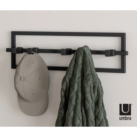 UMBRA wieszak ścienny CUBIKO czarny