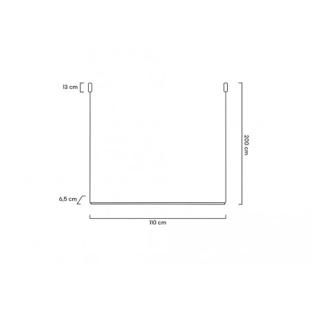 MOOSEE lampa wisząca OMBRE LEVEL 100 czarna