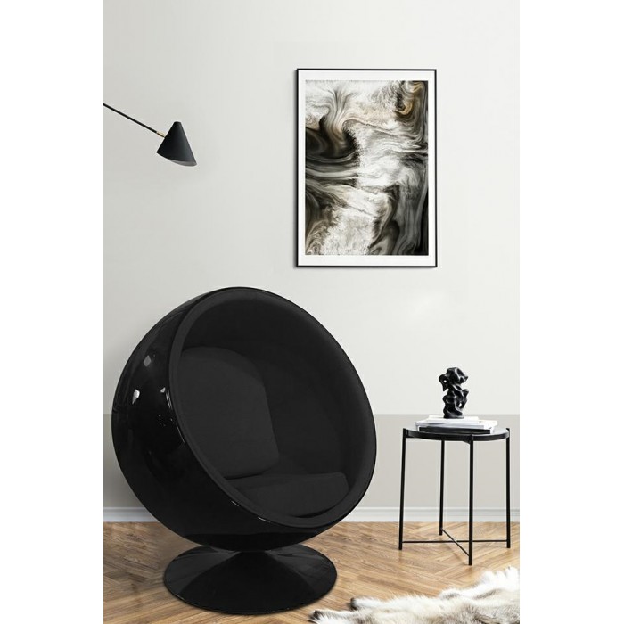 Fotel BALL BLACK czarny