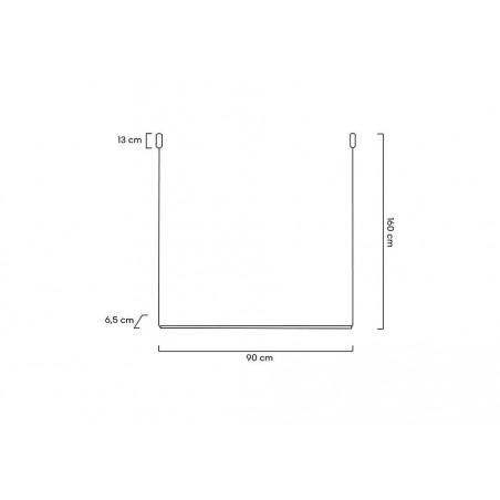 MOOSEE lampa wisząca OMBRE LEVEL 80  czarna