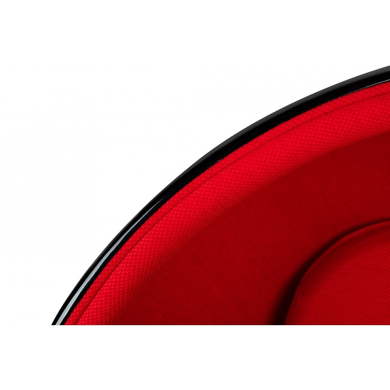 Fotel BALL BLACK czerwony