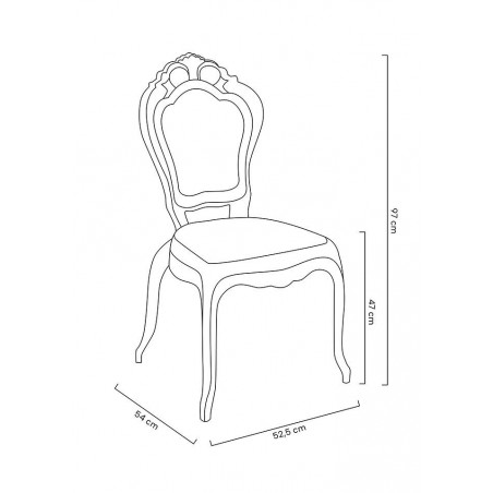 Krzesło KING czarne - poliwęglan