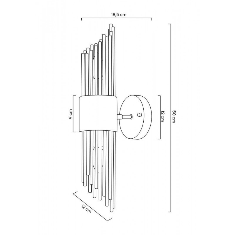 MOOSEE lampa ścienna AMADEO złota