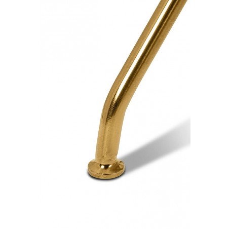 Fotel COZY TEDDY biały z podnóżkiem