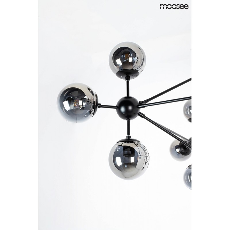 MOOSEE lampa wisząca ASTRIFERO 15 czarna / bursztynowa