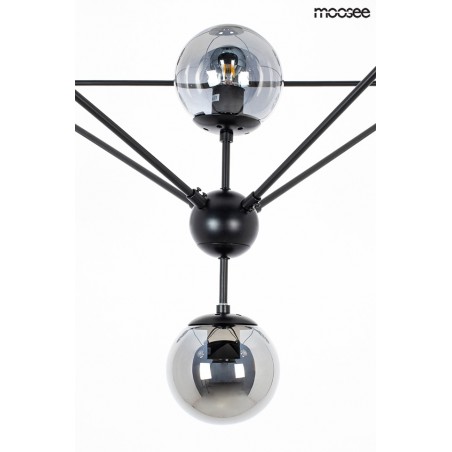 MOOSEE lampa wisząca ASTRIFERO 15 czarna / bursztynowa