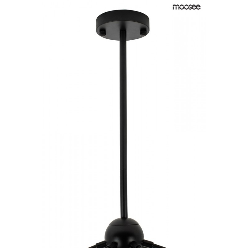 MOOSEE lampa wisząca ASTRIFERO 15 czarna / bursztynowa