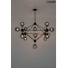 MOOSEE lampa wisząca ASTRIFERO 15 czarna / bursztynowa
