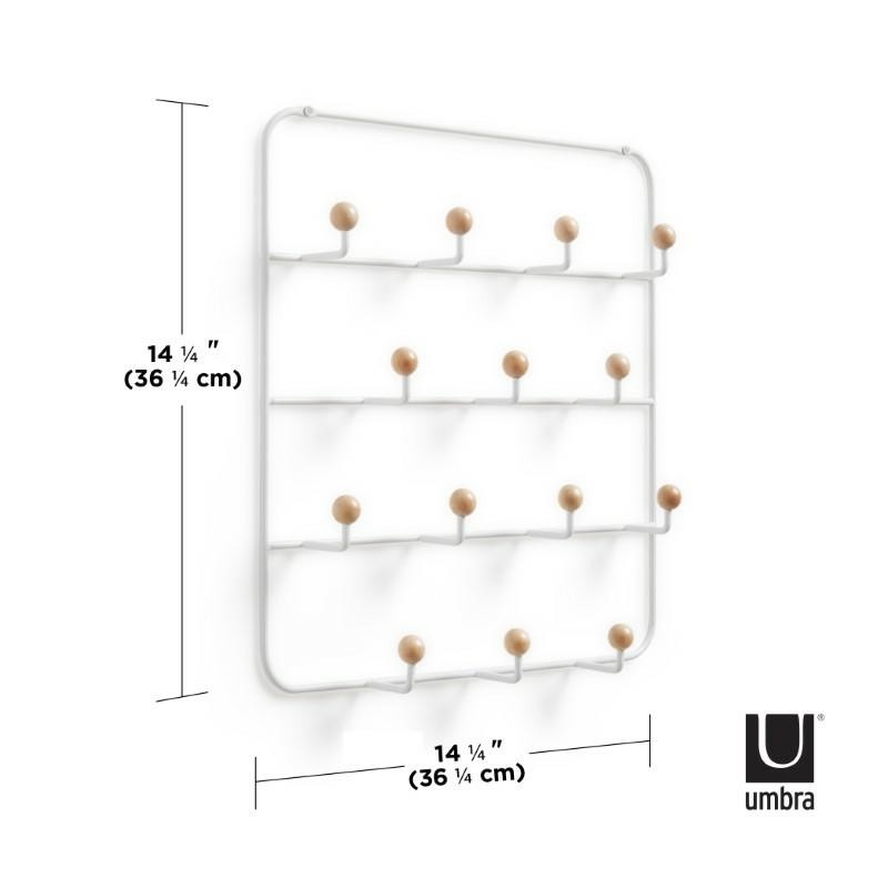 UMBRA wieszak ścienny ESTIQUE biały