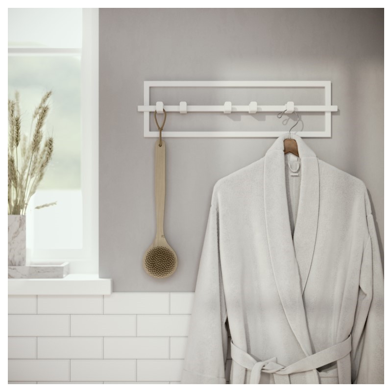 UMBRA wieszak ścienny CUBIKO biały