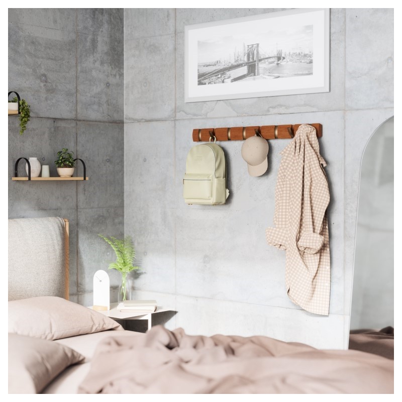 UMBRA wieszak ścienny FLIP 8 brązowy