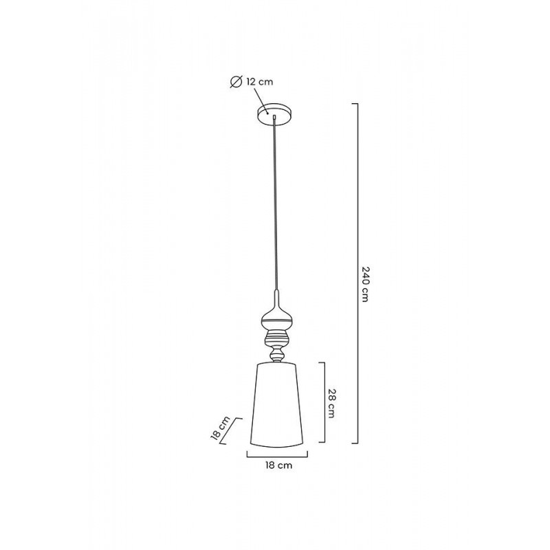 MOOSEE lampa wisząca QUEEN 20 złota