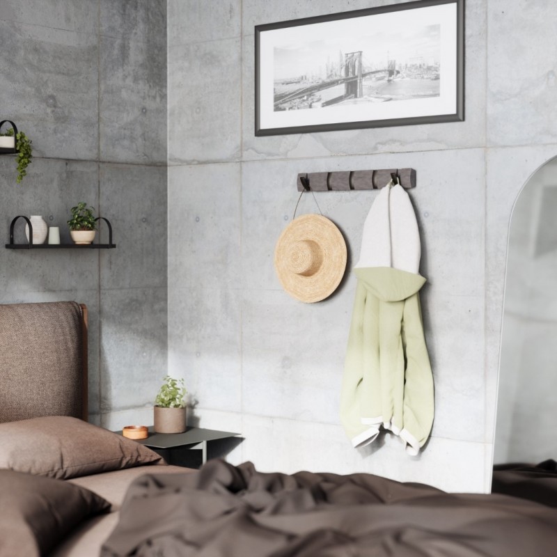 UMBRA wieszak na ubrania FLIP 5  - szary