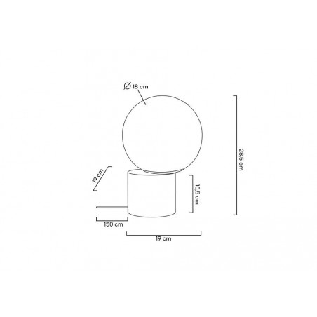 MOOSEE lampa stołowa PARLA 20 złota