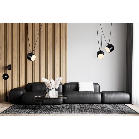 Lampa wisząca EYE czarna - LED, aluminium
