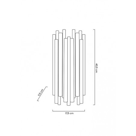 MOOSEE lampa ścienna TUBO złota